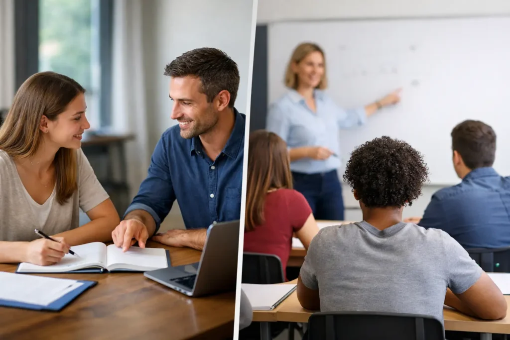 Aula particular ou curso tradicional rende mais?