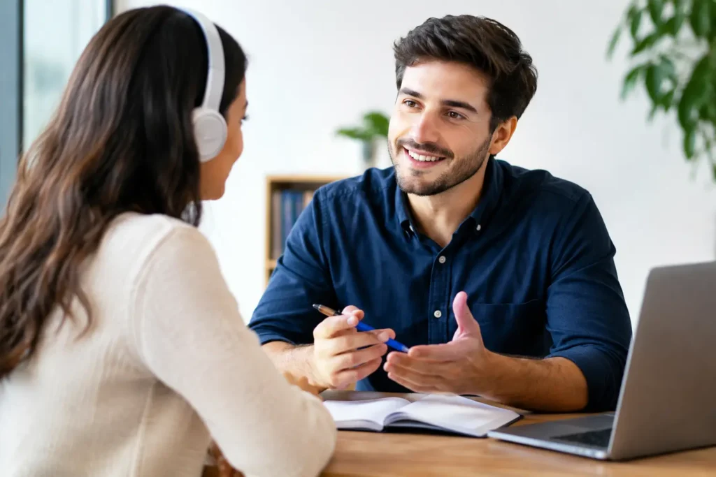Benefícios da aula personalizada no inglês