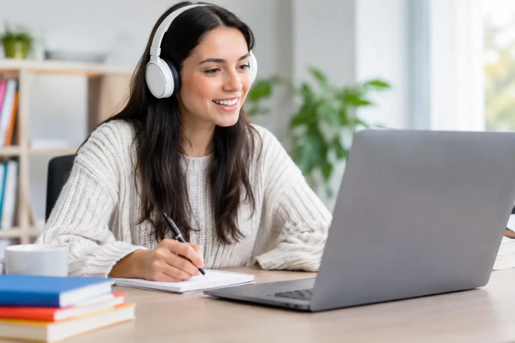 Benefícios do nivelamento online de inglês