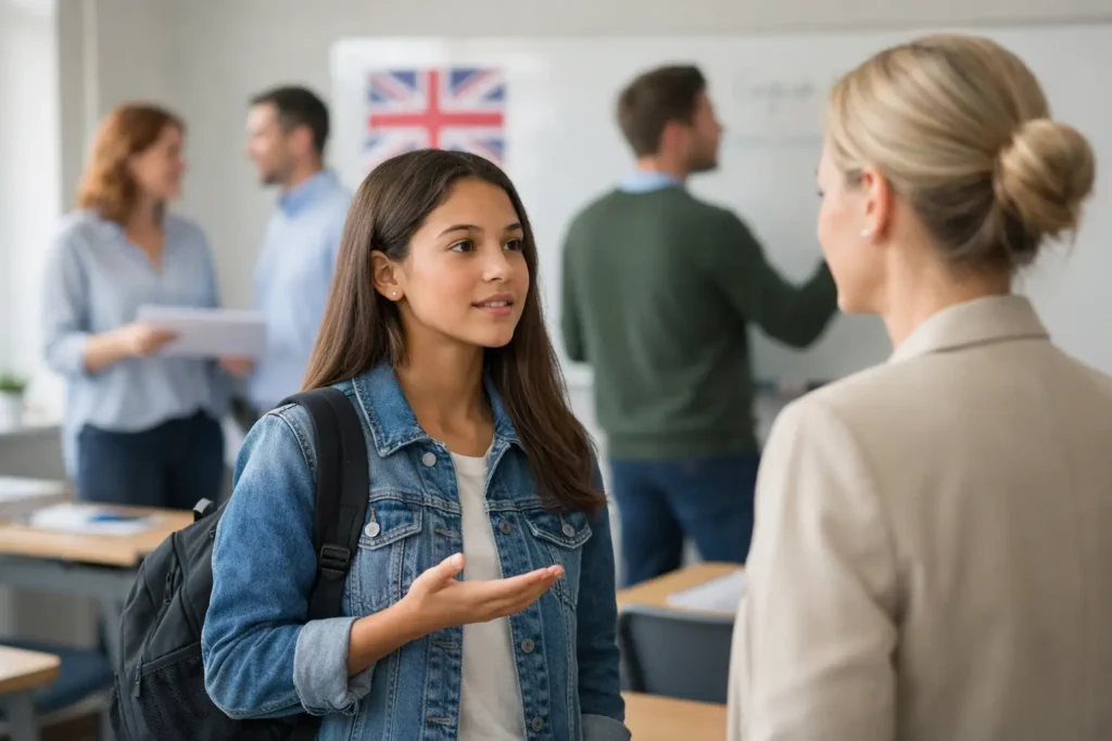 É possível mudar de professor de inglês na escola?