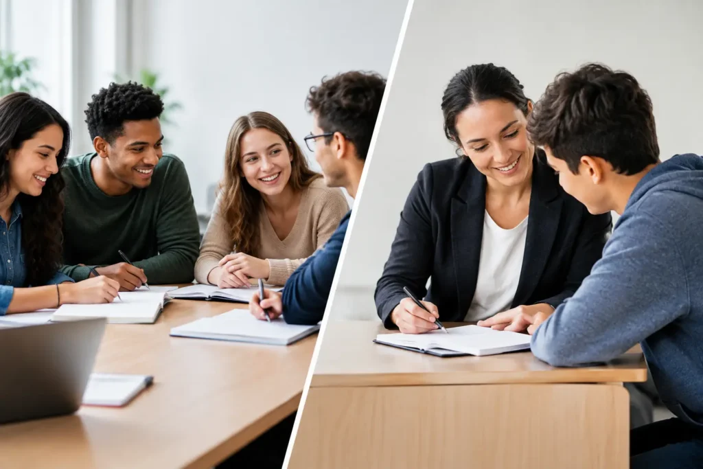 Turma pequena versus aula individual rende mais?